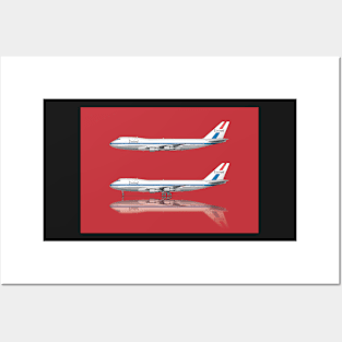 United&#39;s First 747-100 Livery Posters and Art